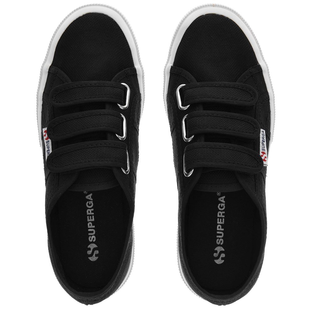 Superga 2750 Cot3strapu Black Sneakers - Women's Sneakers USA | US1510022